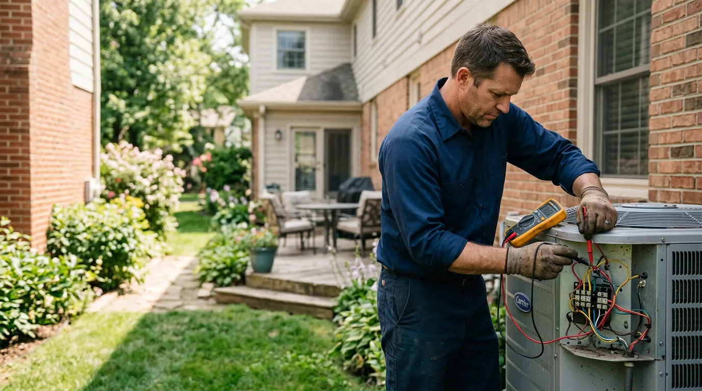 HVAC technician working near Ridgeway, WI